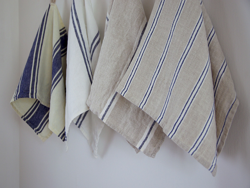 Linen Stripes Lina【Lina Marine No.5】 ( Curtain )