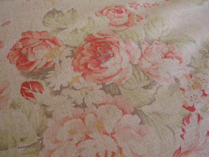 Linen Flower【 Bibury Teastain 】 ( Sofa / Curtain )
