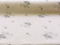 Linen Flower Naturals【Shabbychic Rose Gray Natural】 ( Curtain )