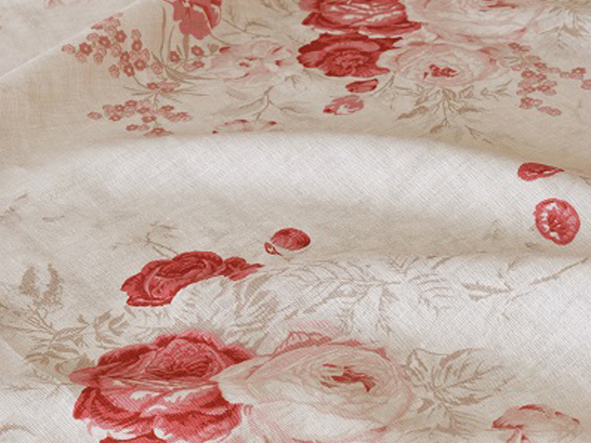 Linen Flower Naturals 【Naturals Roses Red 】 ( Curtain )