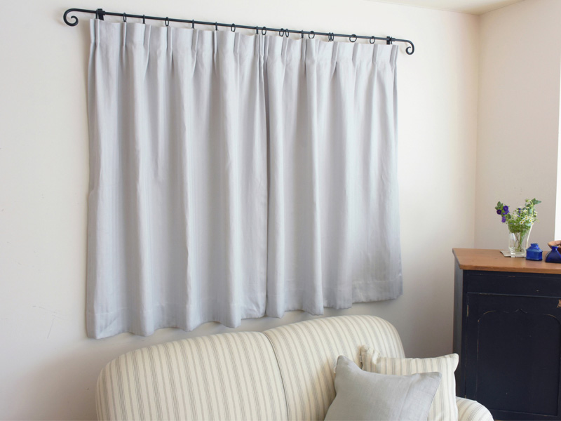 Linen Stripes Lina 【 Herringbone Grey 】 ( Sofa / Curtain )