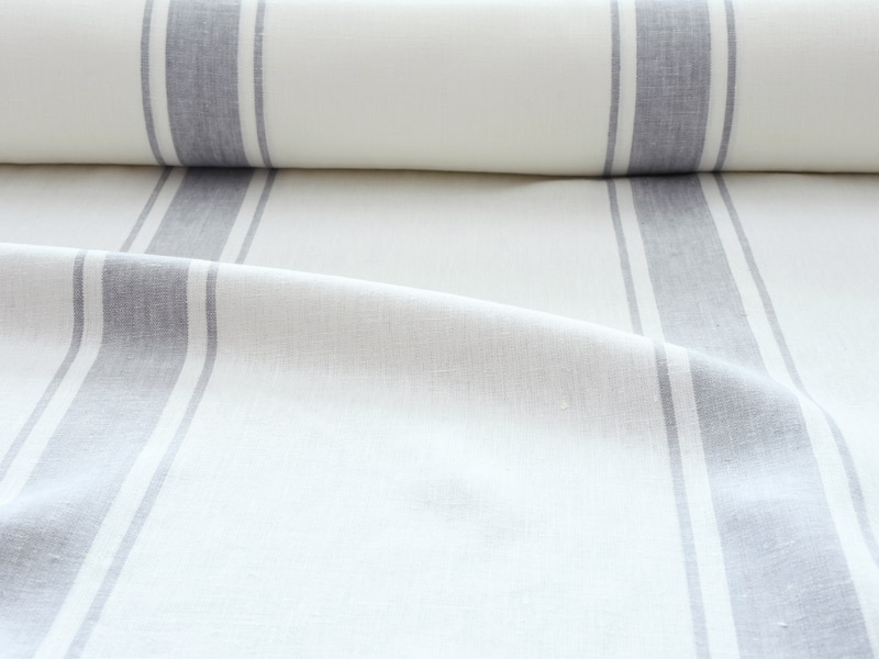 Linen Stripes Lina【Lina Marine No.7】 ( Curtain )