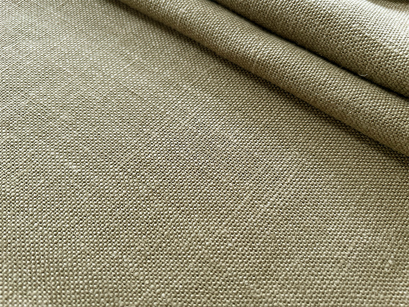 ベルギー製リネン生地|Naturals Khaki /ナチュラルズ カーキ】( ソファ / カーテン用 )