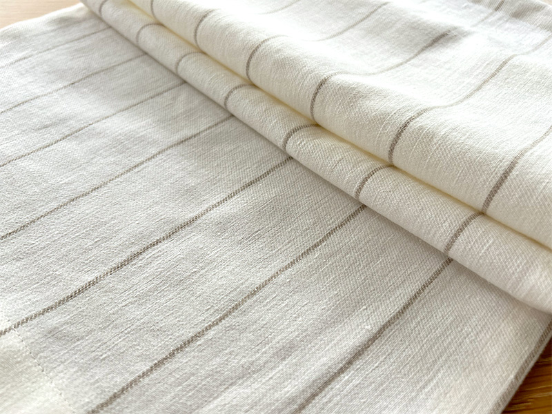 ベルギー製リネン生地|Naturals Q357 Striped/Q357 ストライプ( ソファ / カーテン用 )