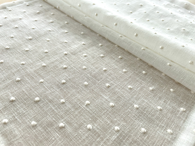 コットンモスリン生地|Snow Dots / スノードット ( カーテン用)