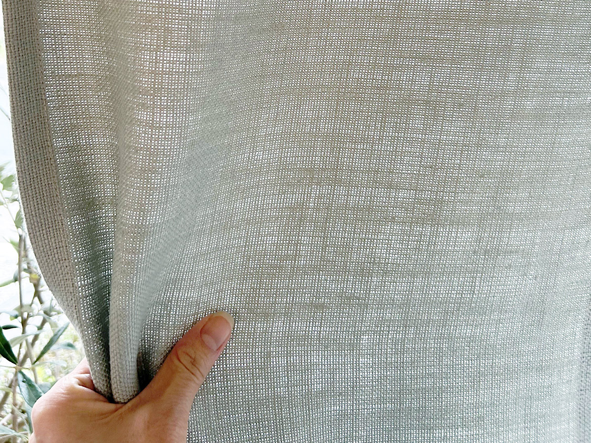 ベルギー製リネン生地|Naturals Celadon/ セラドン ( ソファ / カーテン用 )